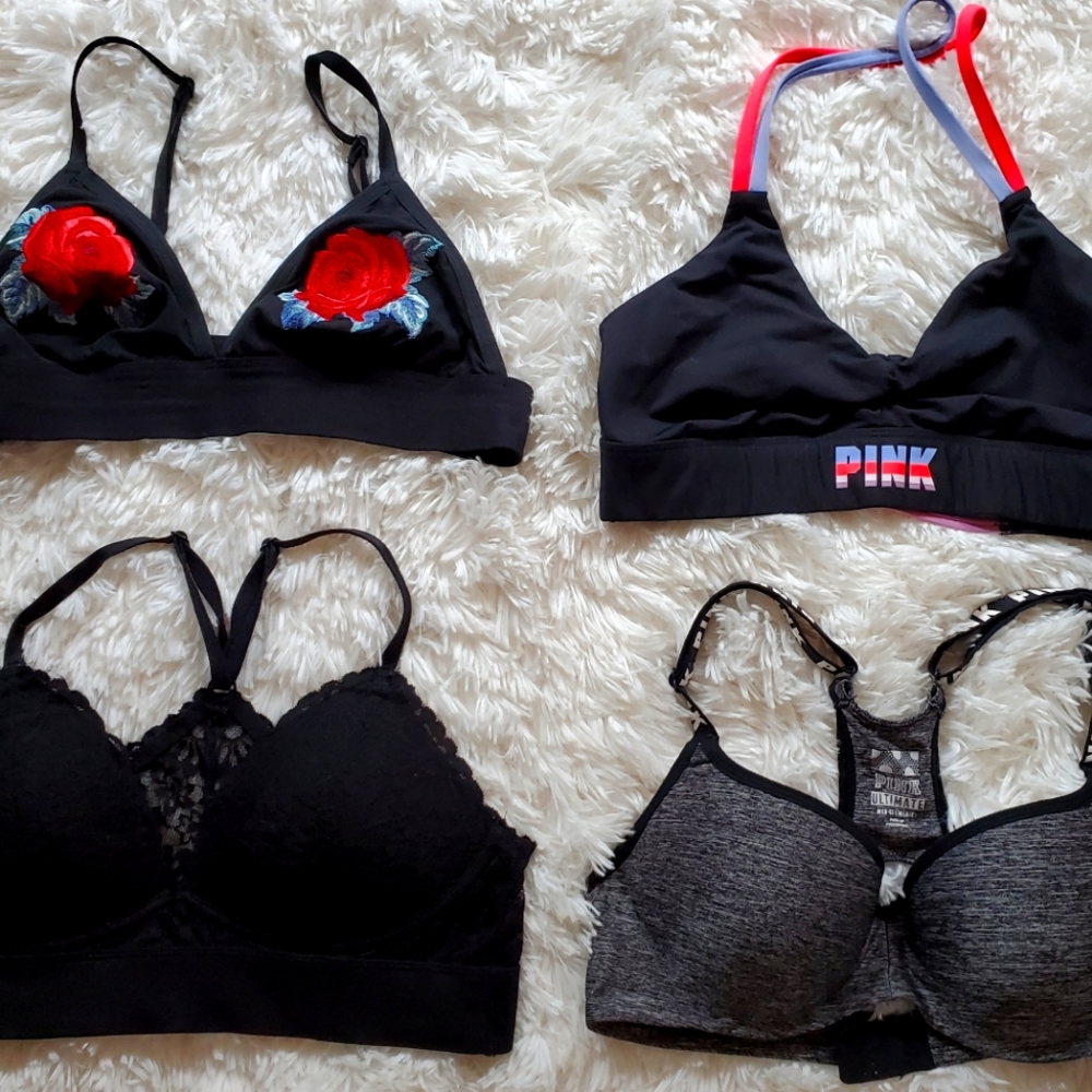 PINK bralette/Sport Bra Bundle by Victoria Secret